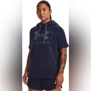 Under Armour Women's Rival Fleece Short-Sleeve Hoodie XL NWT